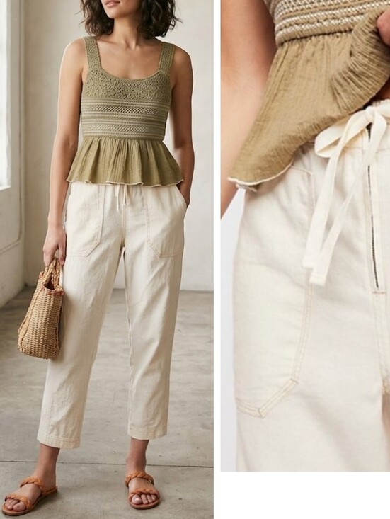 Free People Pants - Free People Linen Blend Palmer Pants Size XS